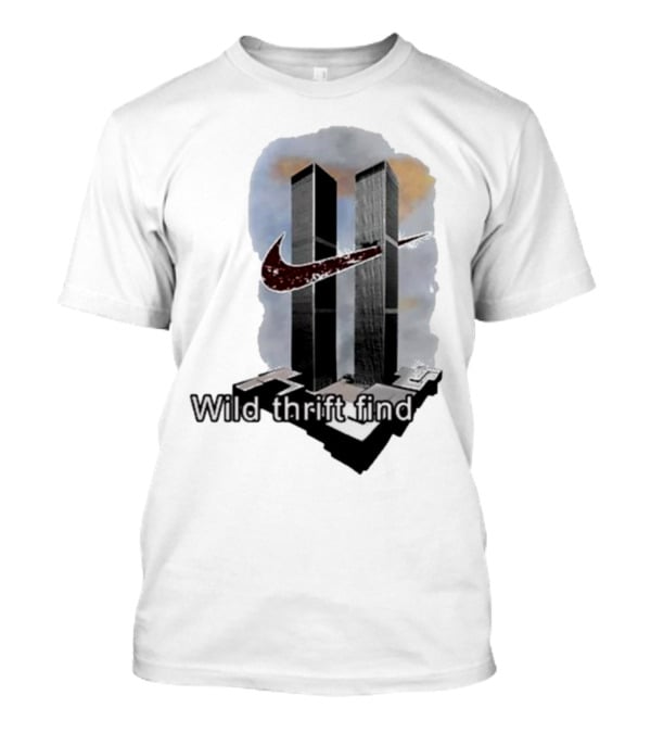 Wild Thrift Find Screenshot Tiktok Twin Towers T-Shirt