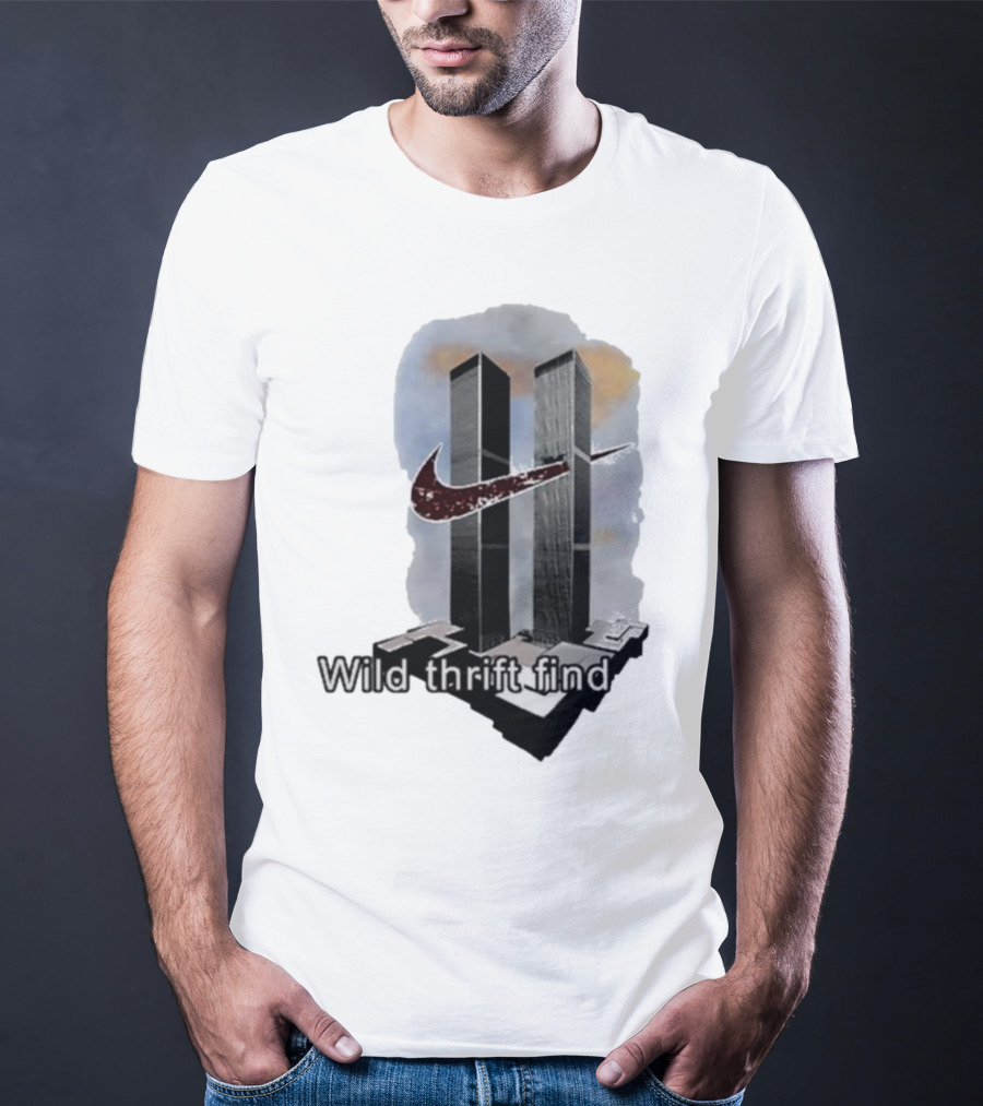 Wild Thrift Find Screenshot Tiktok Twin Towers T-Shirt