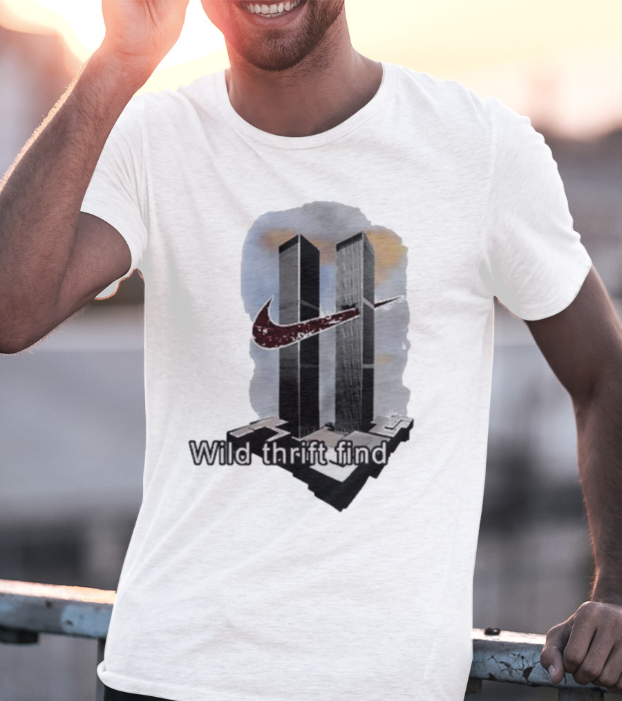 Wild Thrift Find Screenshot Tiktok Twin Towers T-Shirt