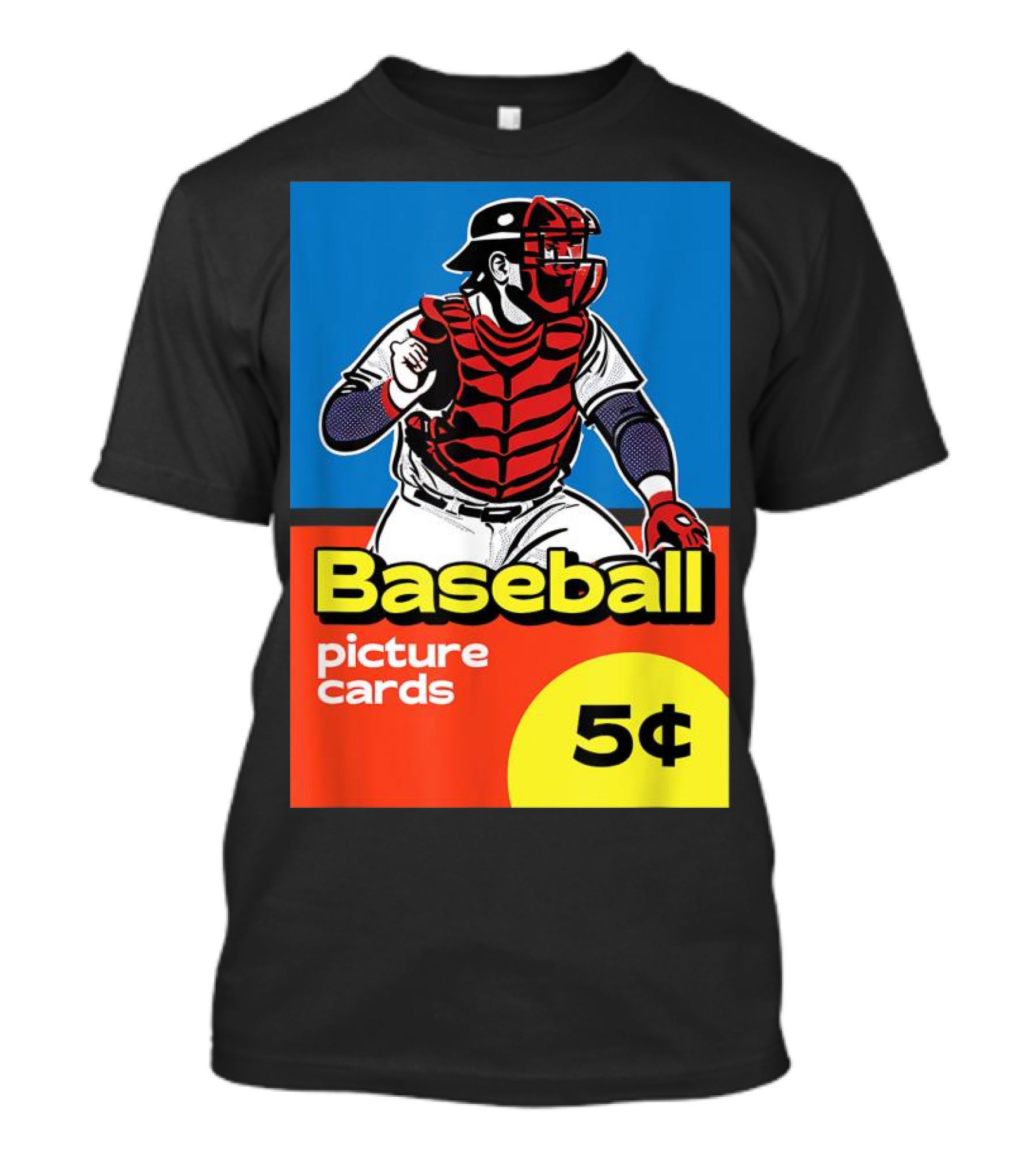Baseball Picture Cards 5¢ Catcher T-Shirt