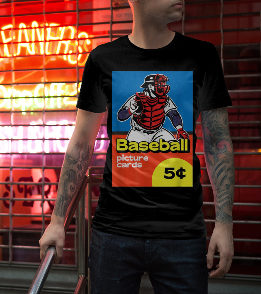 Baseball Picture Cards 5¢ Catcher T-Shirt