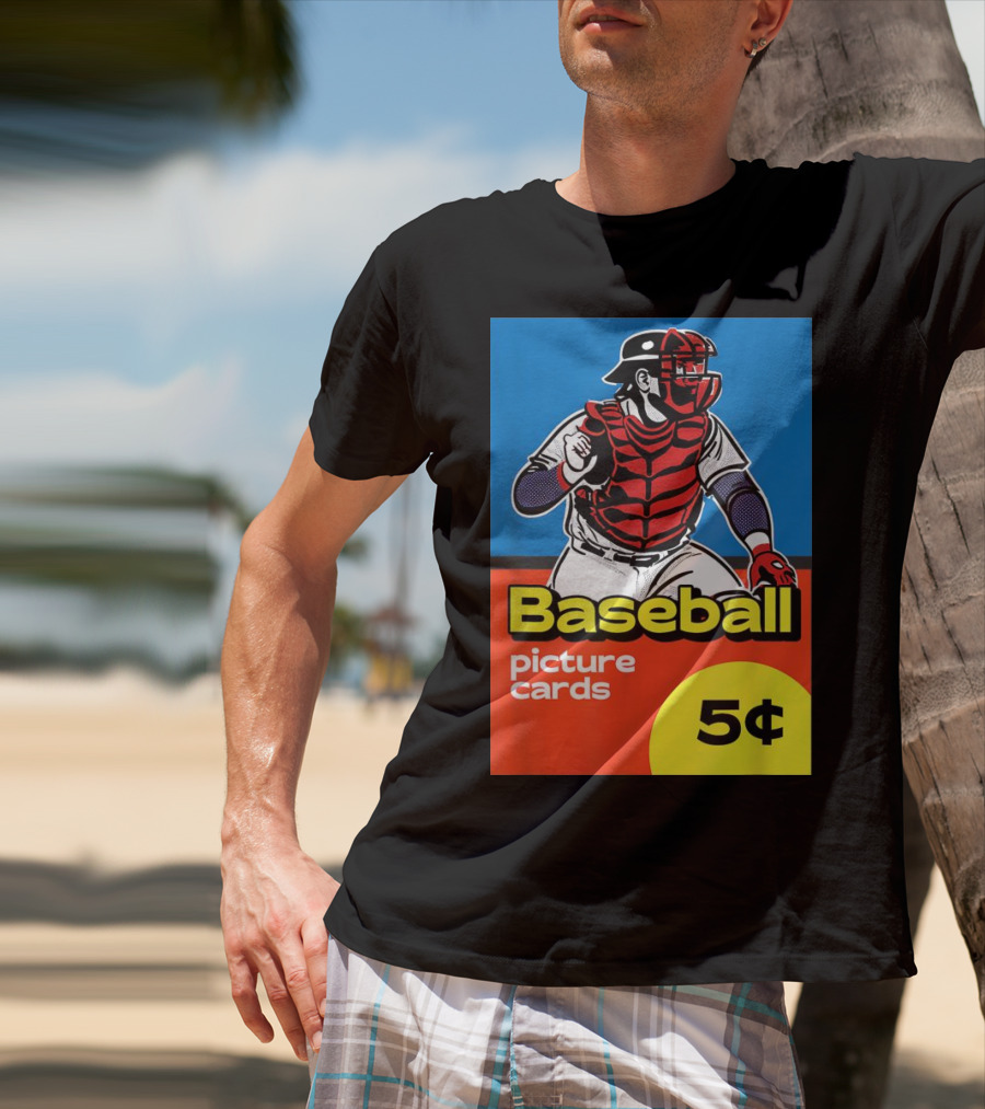 Baseball Picture Cards 5¢ Catcher T-Shirt