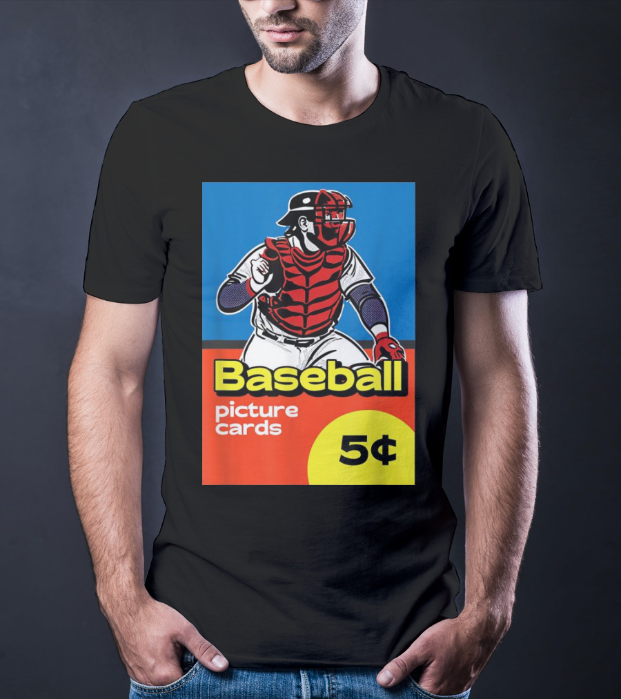 Baseball Picture Cards 5¢ Catcher T-Shirt