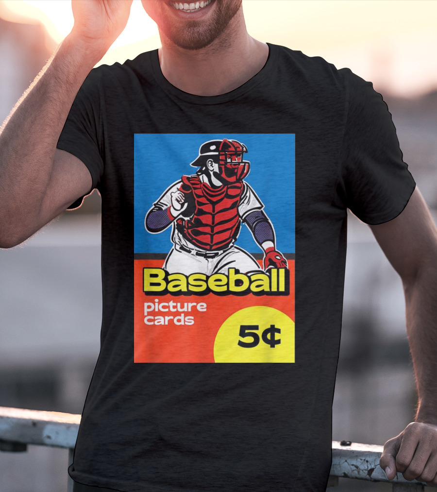 Baseball Picture Cards 5¢ Catcher T-Shirt