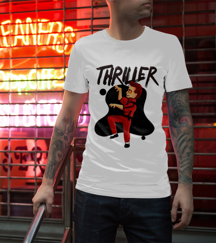 Crowley Thriller Cartoon Dance Good Omens T-Shirt