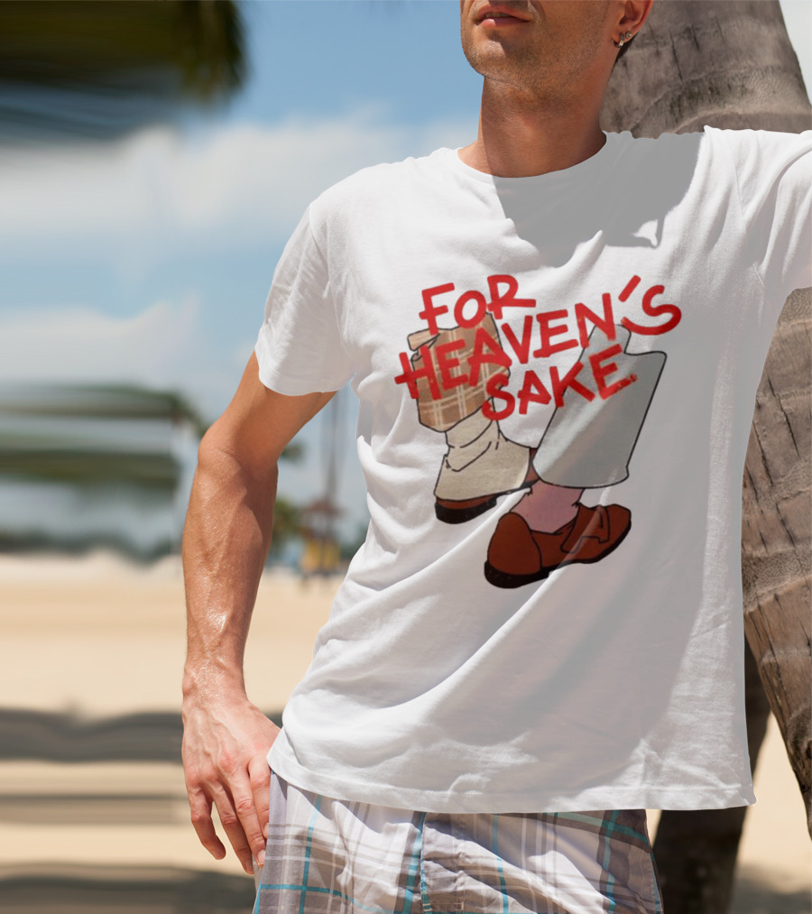 For Heaven's Sake Good Omens Walking Shoes T-Shirt