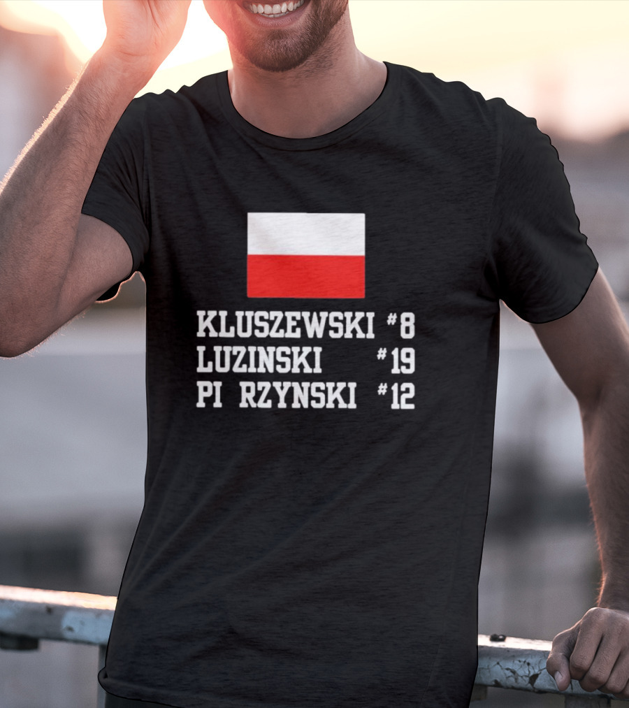 Kluszewski 8 Luzinski 19 Pierzynski 12 Polish Flag T-Shirt