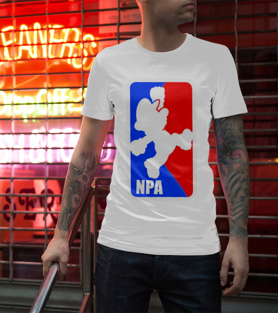 Mario NPA National Plumber Association NBA T-Shirt
