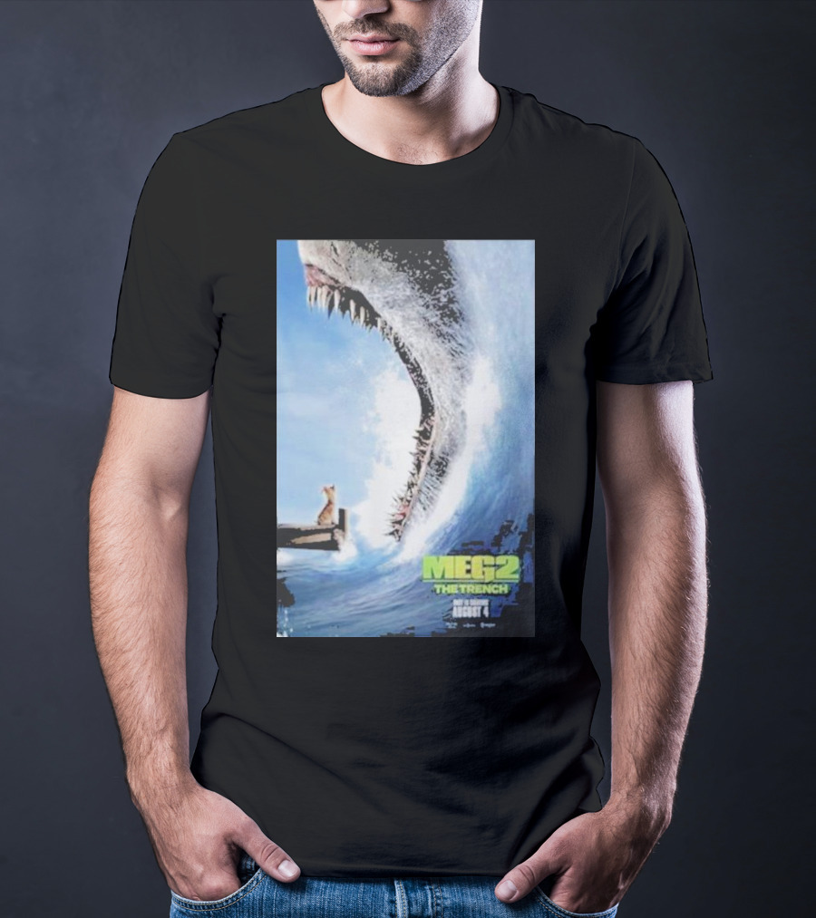 MEG 2 The Trench Shark Image Theater Release August 4 T-Shirt