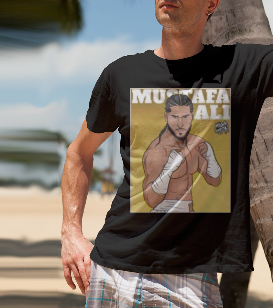 Mustafa Ali Boxer Migs Media T-Shirt