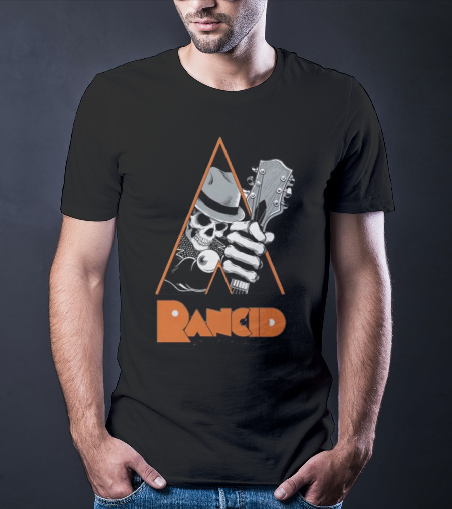 Pvnx Rancid Skull Guitar Fedora T-Shirt