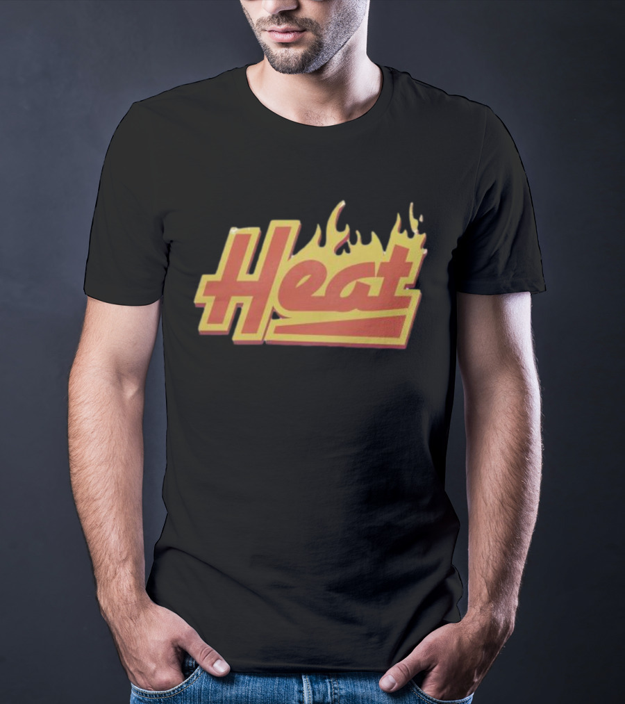 Court Culture Heat Flames Basketball Enthusiast T-Shirt
