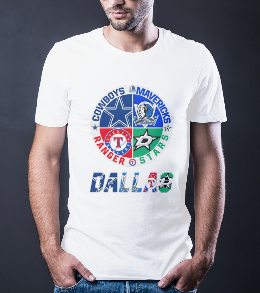 Dallas Cowboys Mavericks Rangers Stars T-Shirt