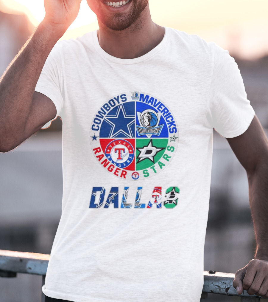 Dallas Cowboys Mavericks Rangers Stars T-Shirt