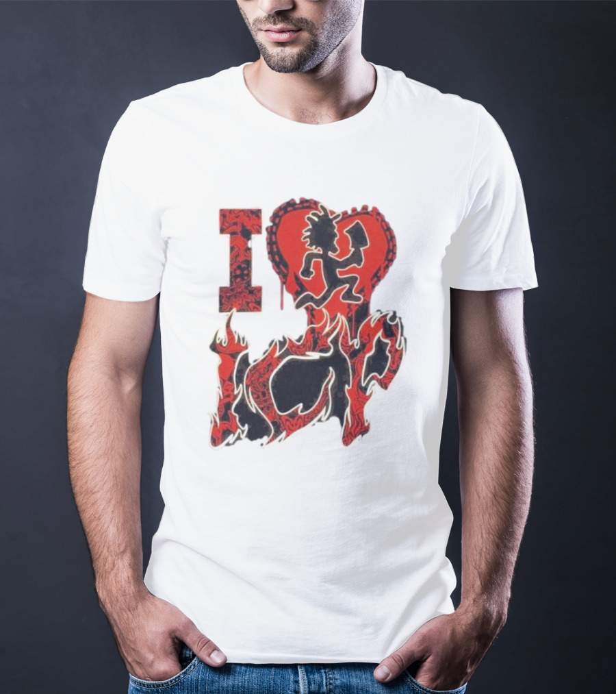 I Heart Love ICP Insane Clown Posse Juniors T-Shirt