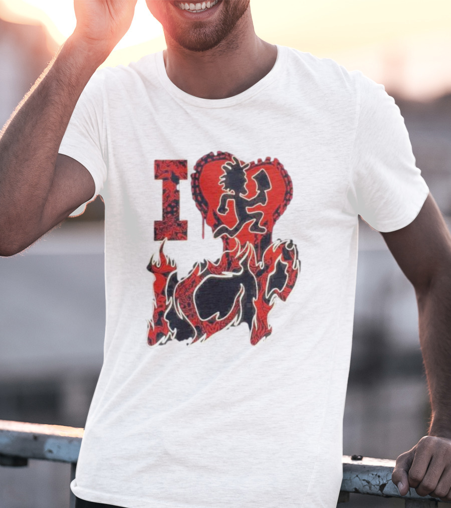 I Heart Love ICP Insane Clown Posse Juniors T-Shirt