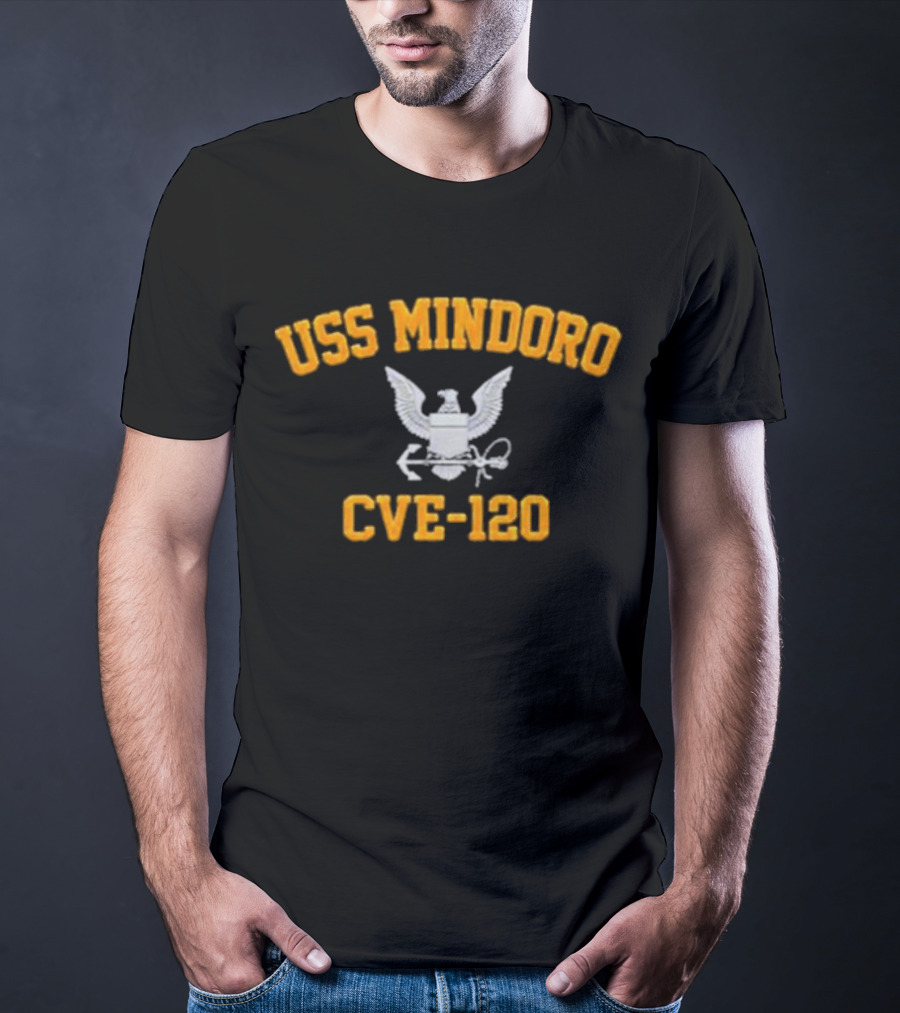 USS Mindoro CVE-120 Eagle And Anchor Emblem T-Shirt