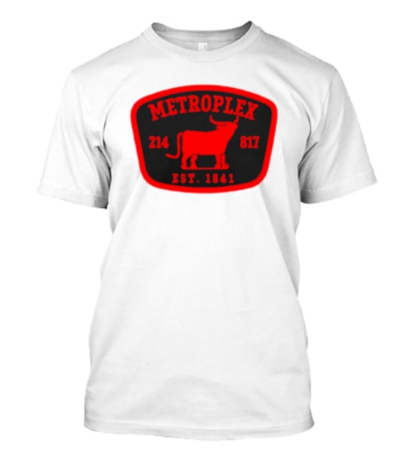 Metroplex 214 817 Est 1841 Longhorn Patch T-Shirt