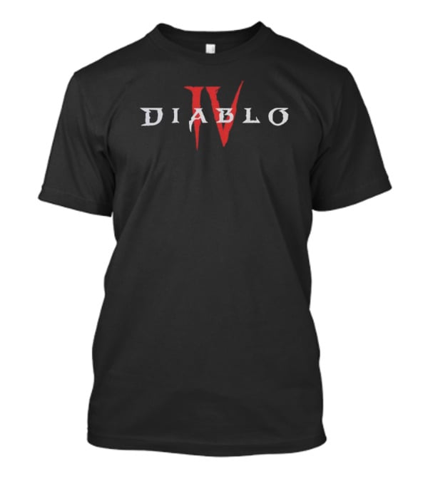 Diablo IV Red Core Symbol Text Highlight T-Shirt