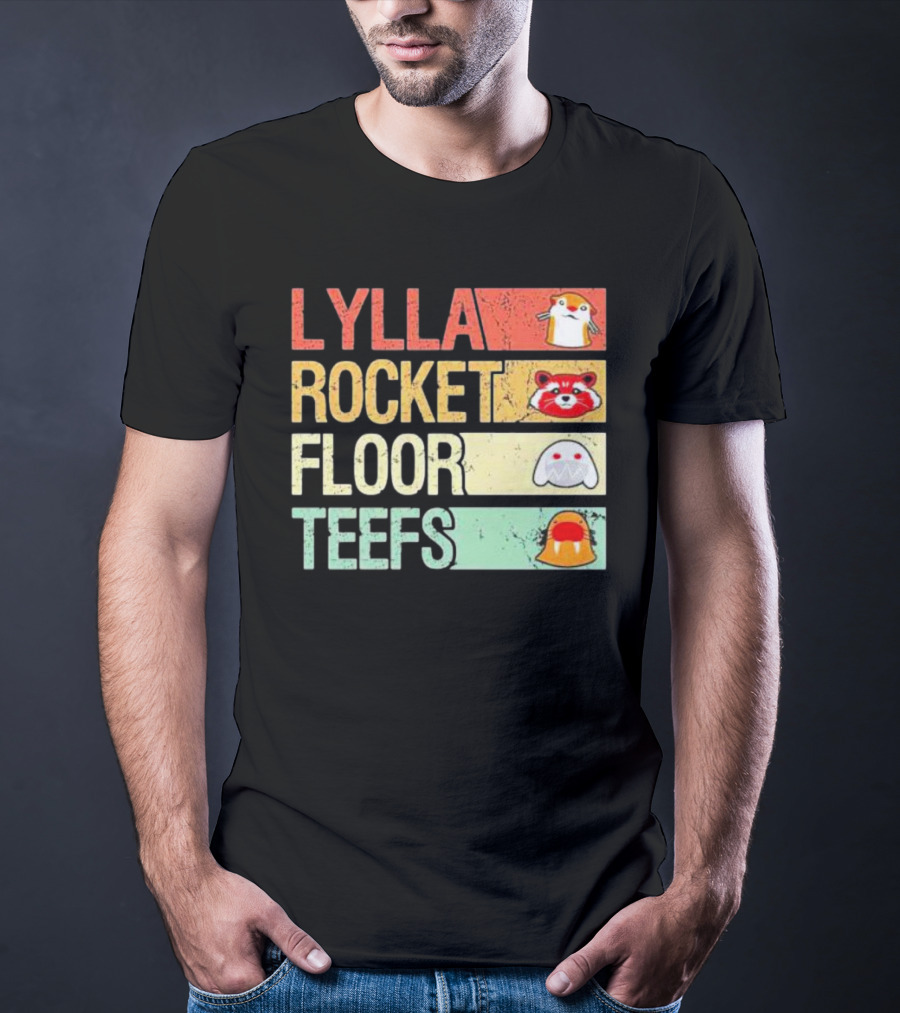 Lylla Rocket Floor Teefs Guardians Icons T-Shirt