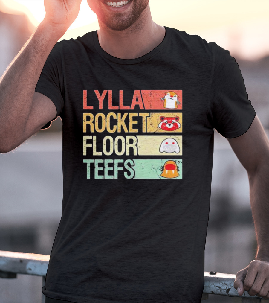 Lylla Rocket Floor Teefs Guardians Icons T-Shirt