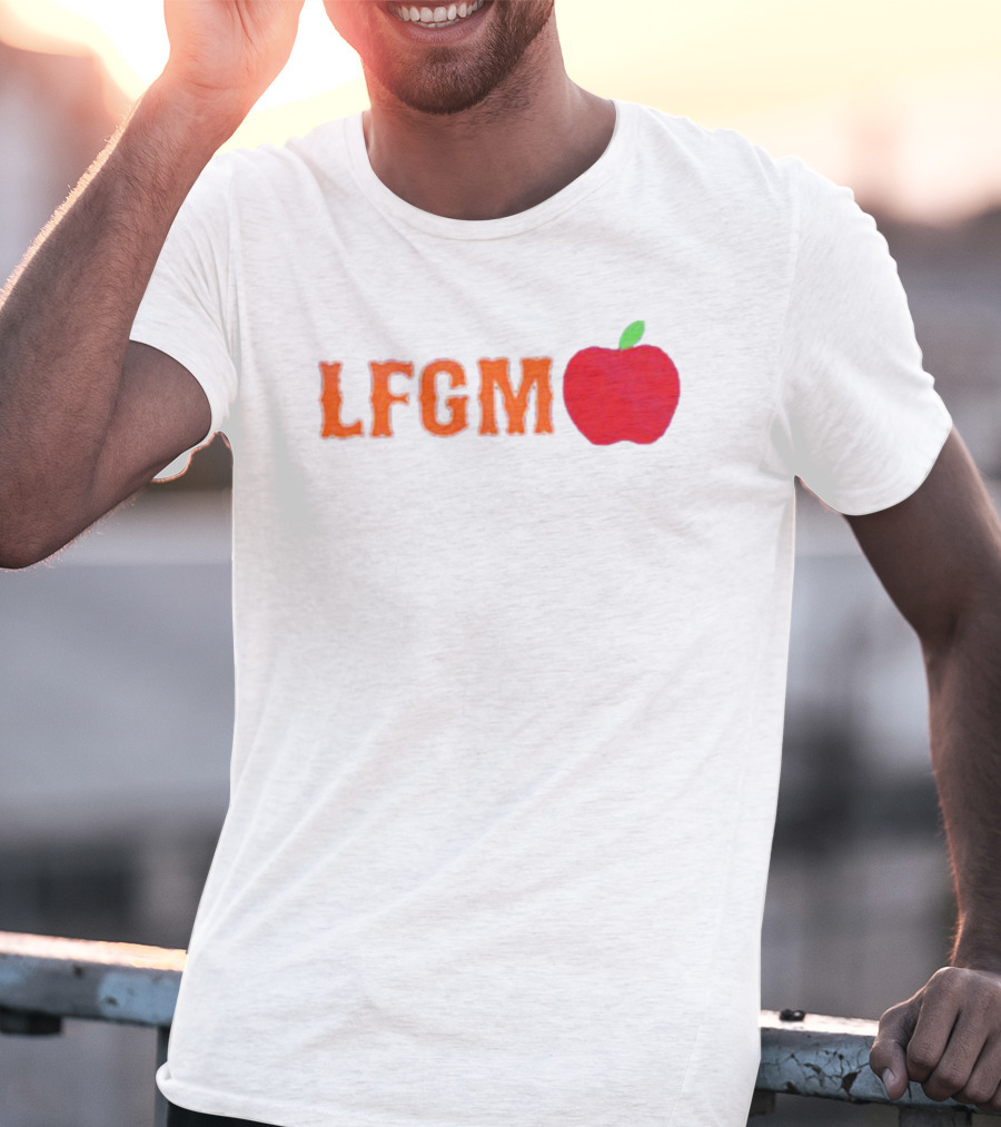 Mets Merized LFGM Apple Fan T-Shirt