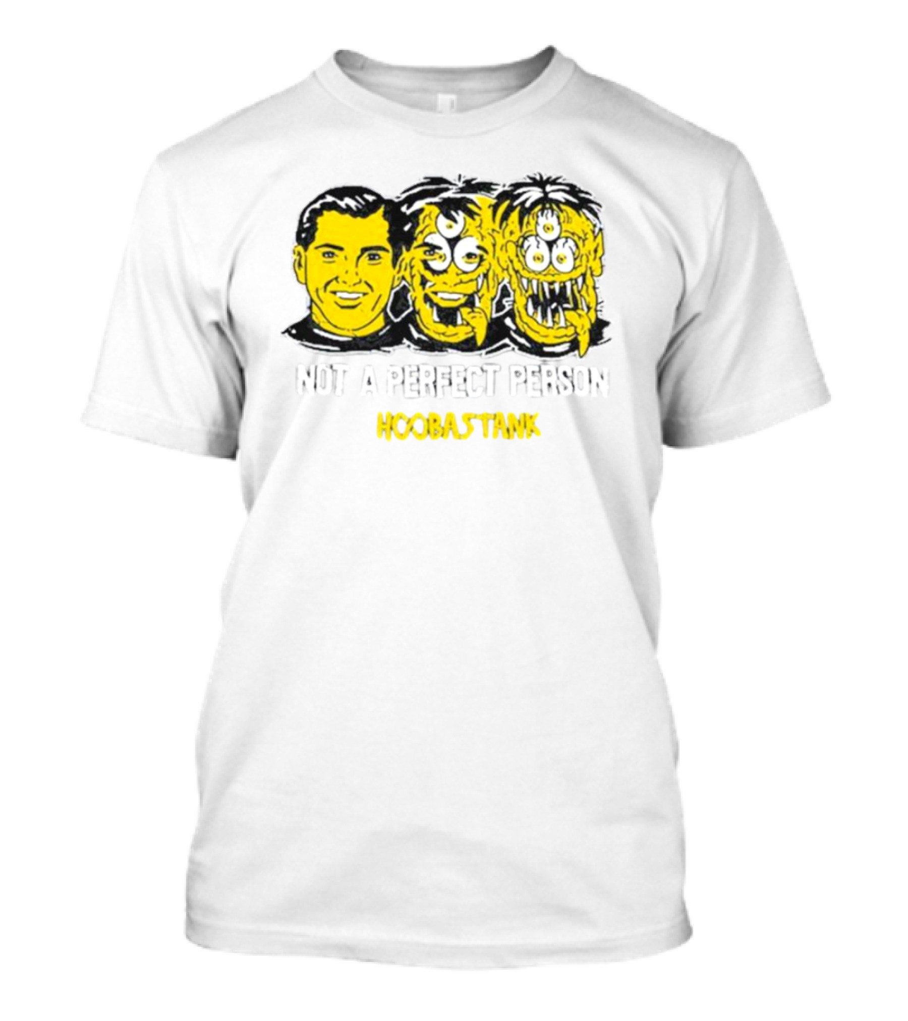 Not A Perfect Person Hoobastank Yellow Faces T-Shirt
