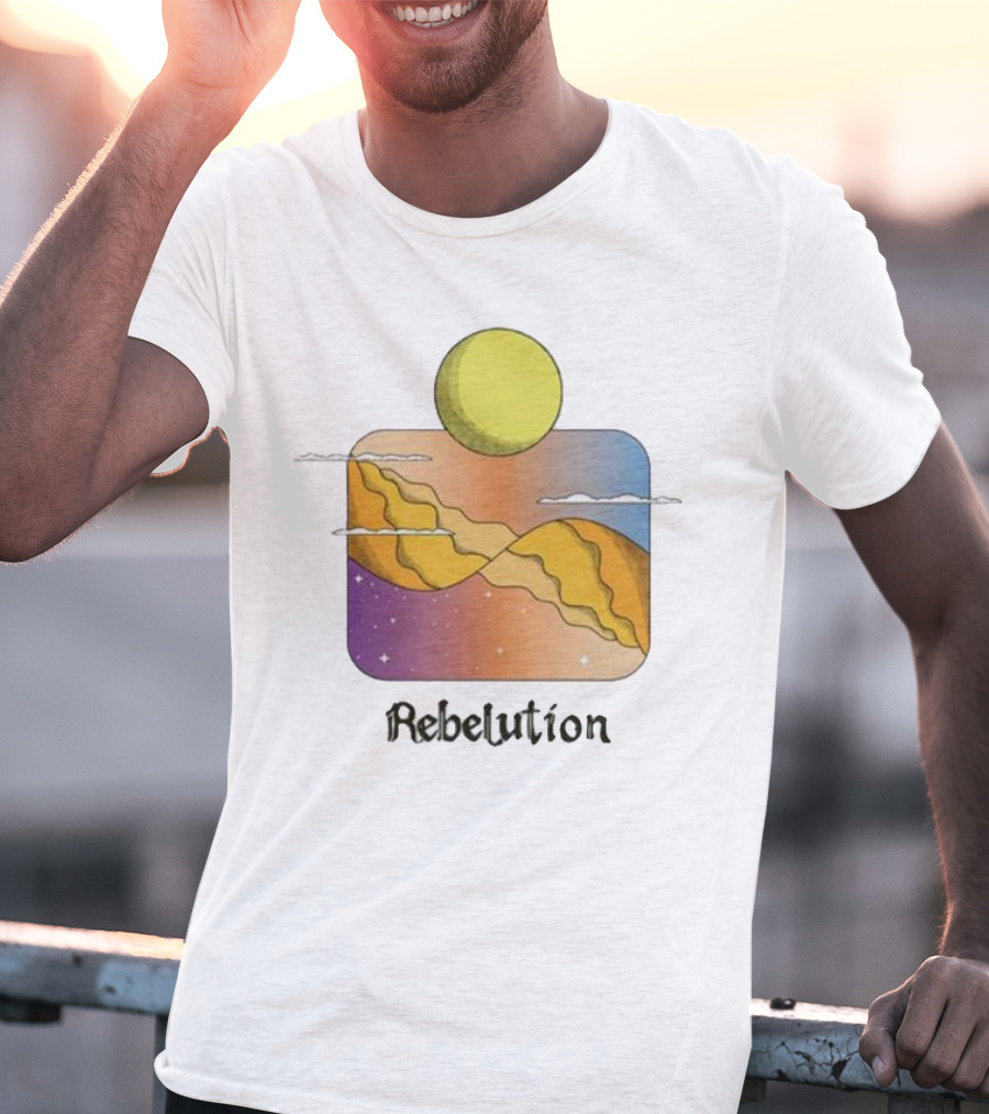 Rebelution Reflections Desert Sun And Mountains T-Shirt