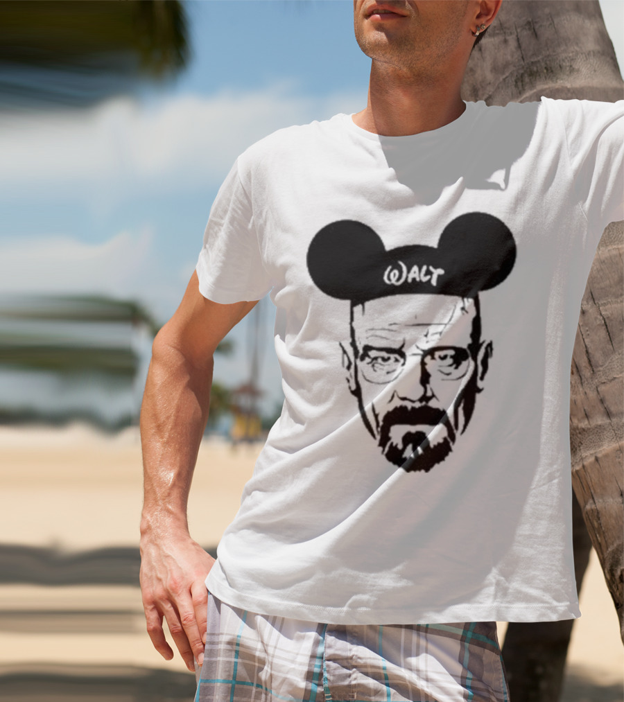 Walt Heisenberg With Mickey Mouse Ears Vintage Mashup T-Shirt