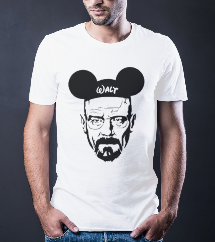 Walt Heisenberg With Mickey Mouse Ears Vintage Mashup T-Shirt
