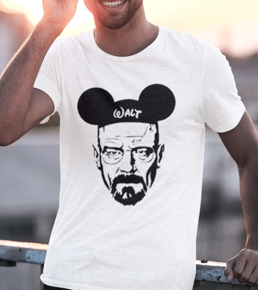 Walt Heisenberg With Mickey Mouse Ears Vintage Mashup T-Shirt