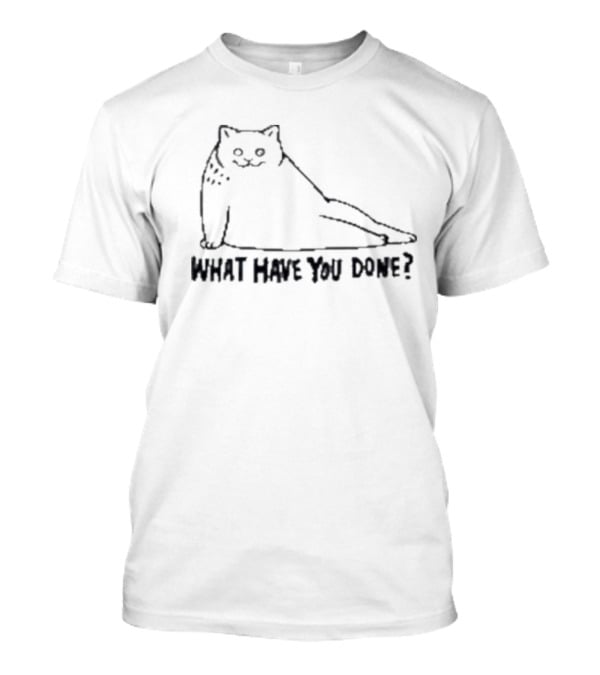 Cat What Have You Done Sketch T-Shirt