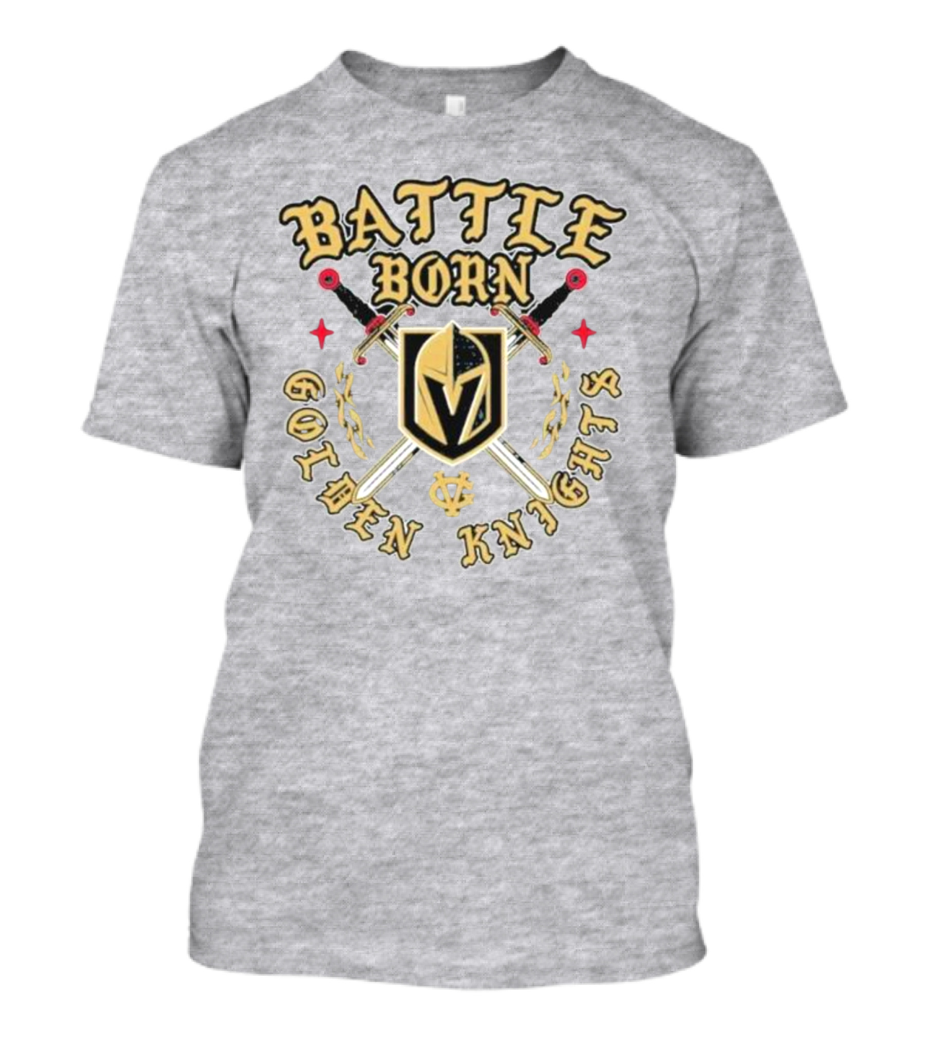 Battle Born Vegas Golden Knights Swords T-Shirt