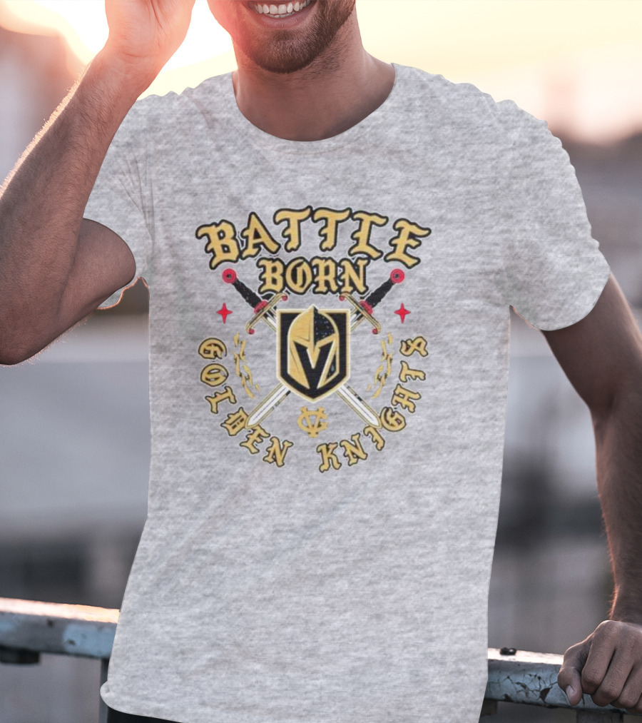 Battle Born Vegas Golden Knights Swords T-Shirt