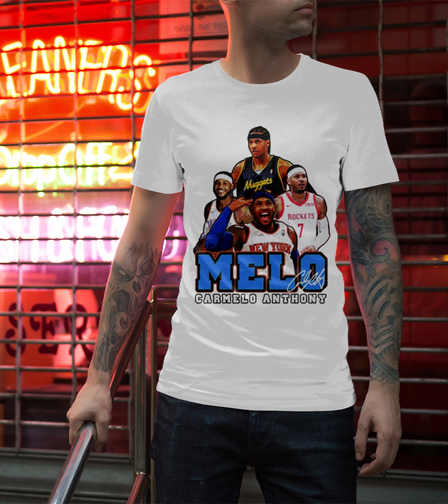 Carmelo Anthony Melo NYC New York Knicks Basketball KnicksTape T-Shirt