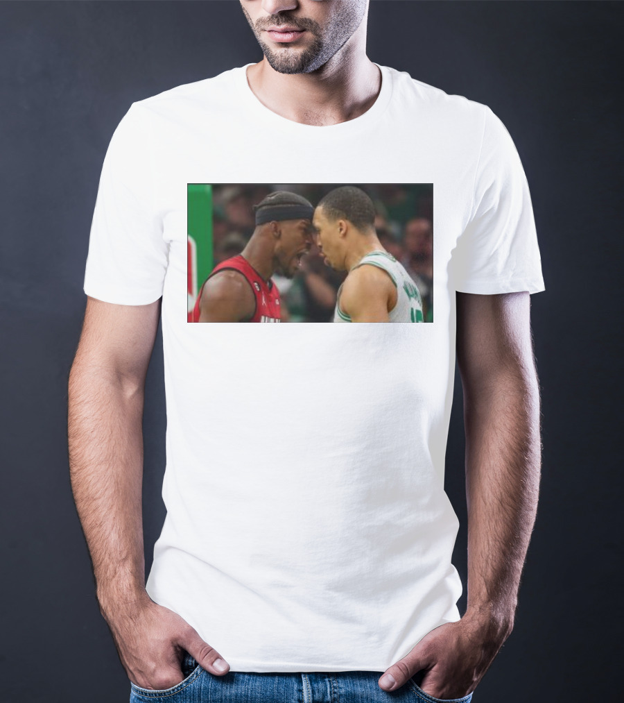 Jimmy Butler Grant Williams Faceoff Heat Celtics T-Shirt