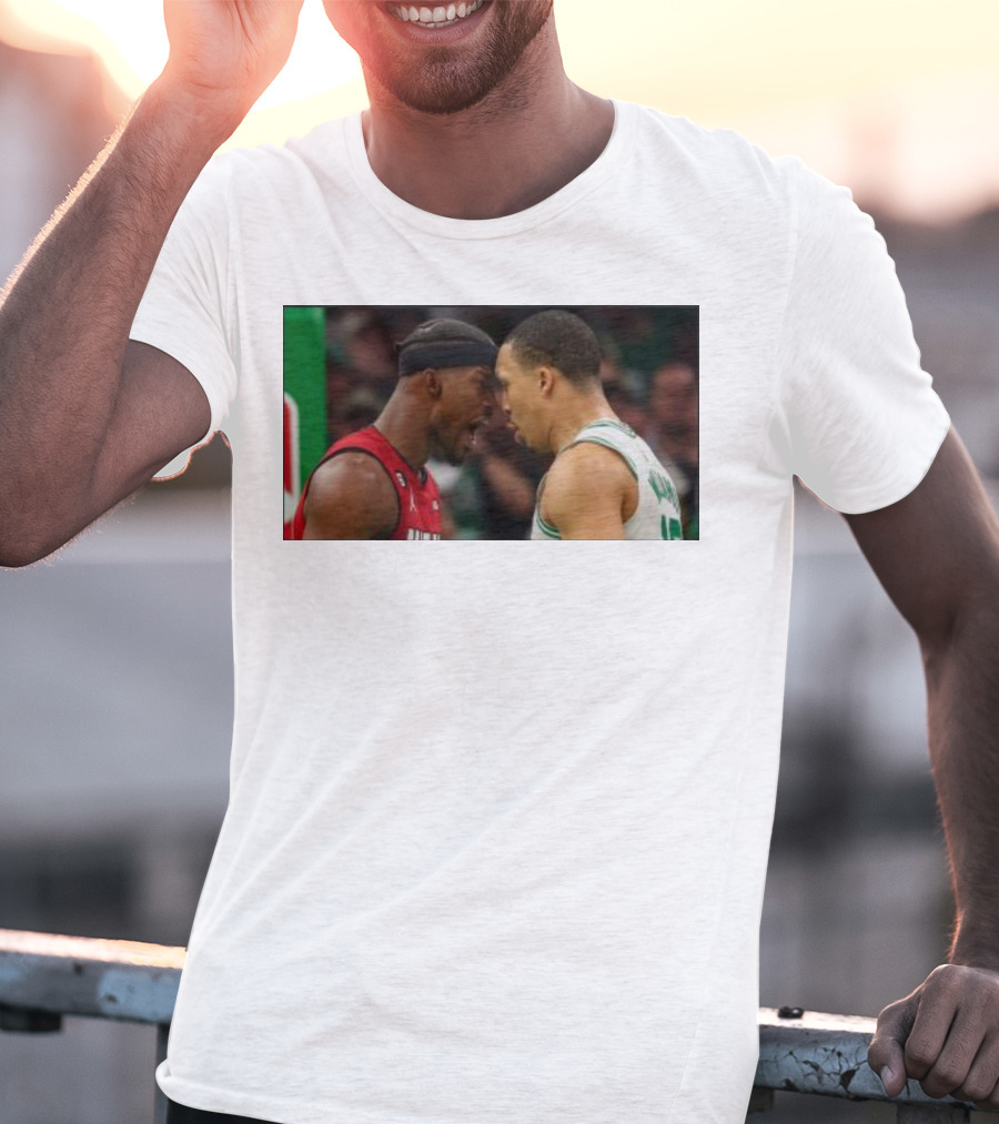 Jimmy Butler Grant Williams Faceoff Heat Celtics T-Shirt