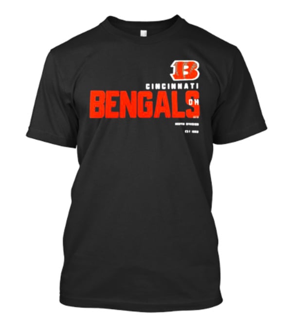 Cincinnati Bengals 13 Ohio Est 1968 Sports Team Tri-Blend T-Shirt