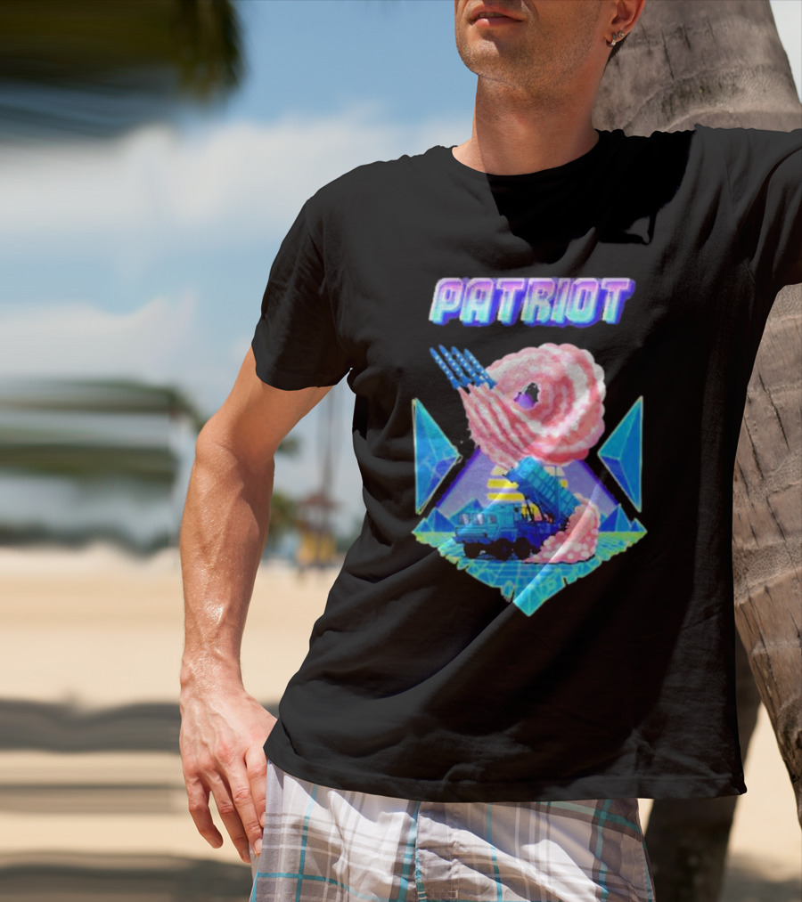 Saint Javelin Patriot Missile Truck Vaporwave Xeon 90s Aesthetic T-Shirt
