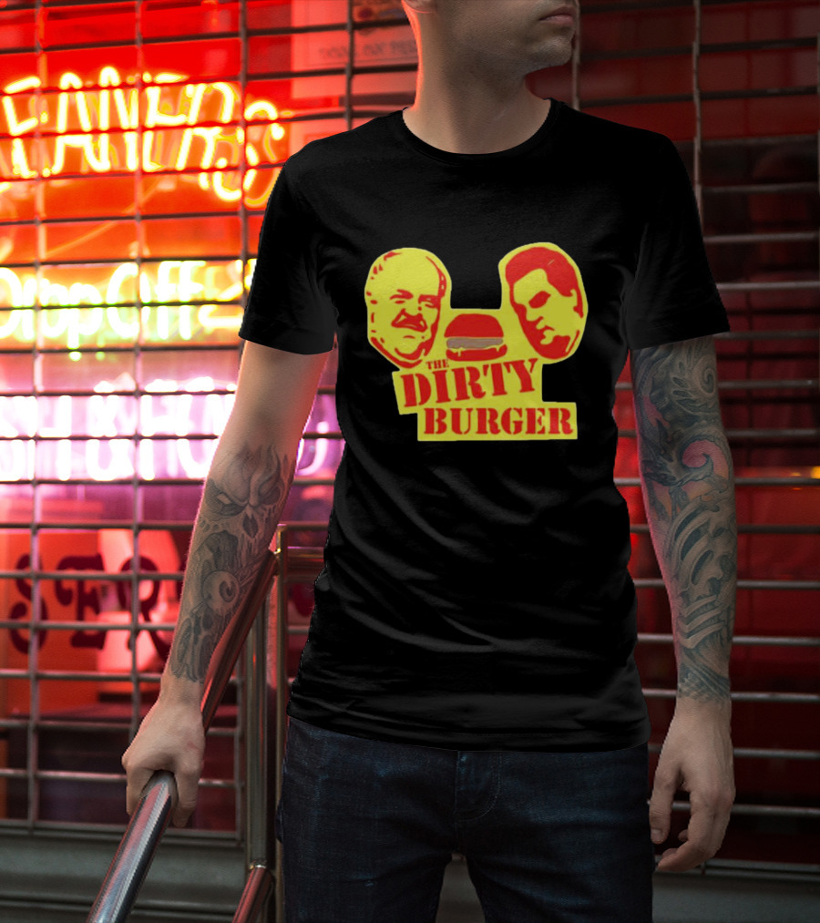 THE DIRTY BURGER Faces And Burger T-Shirt