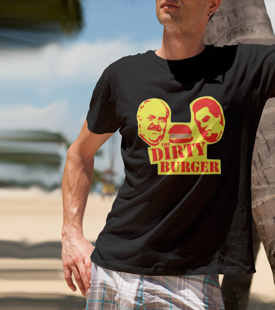 THE DIRTY BURGER Faces And Burger T-Shirt