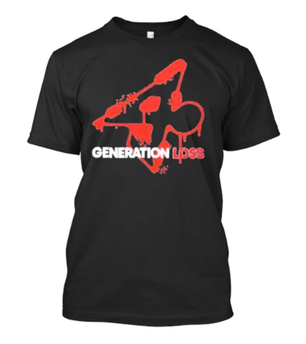 Generation Loss Red Glitch Dripping T-Shirt