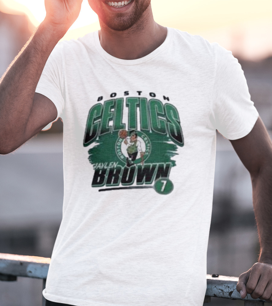 Boston Celtics Jaylen Brown Player Number 7 T-Shirt