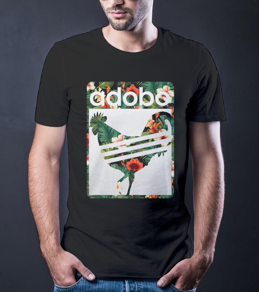 Adobo Floral Chicken T-Shirt