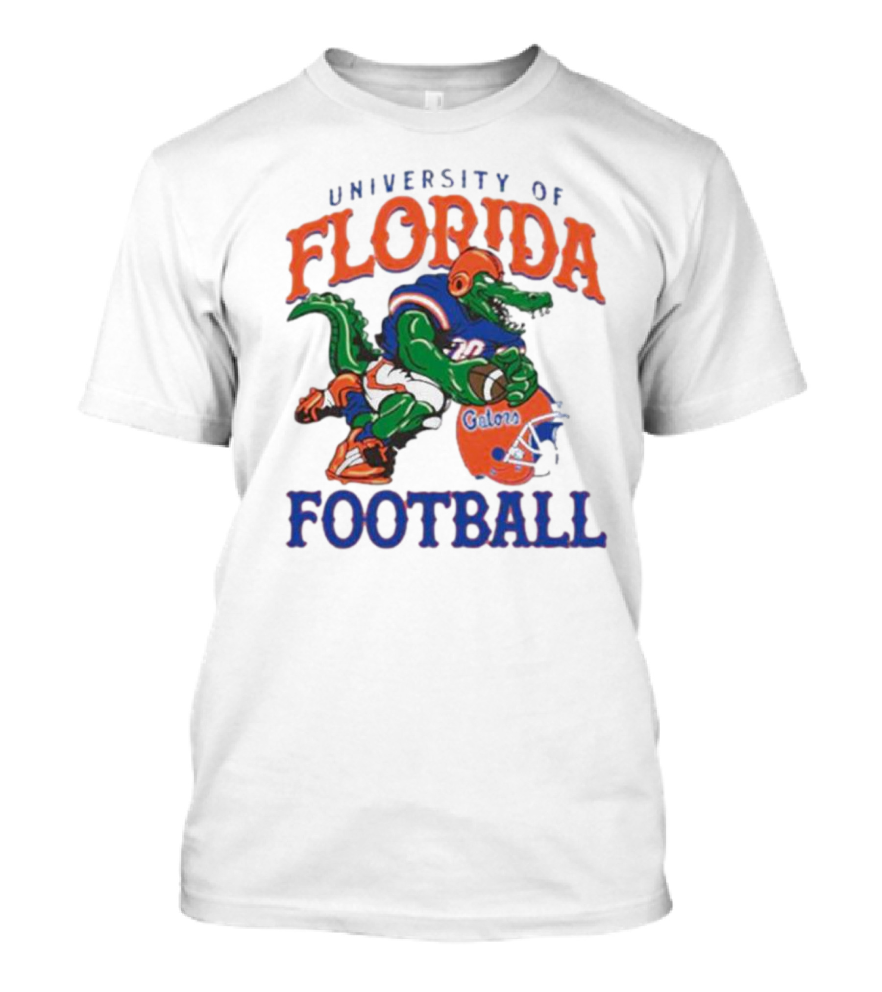 University Of Florida Gators Football Alligator Mascot And Helmet T-Shirt
