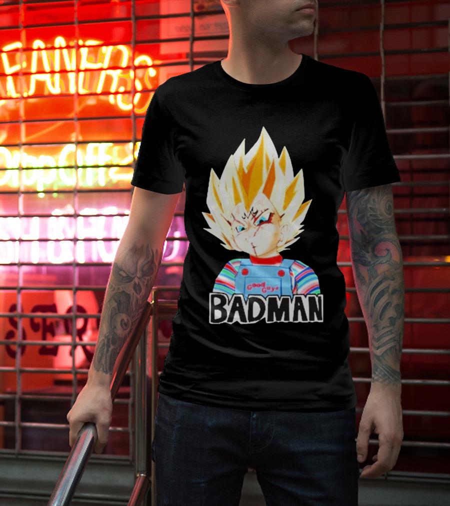 Badman Good Guy Vegeta Chucky Combo T-Shirt