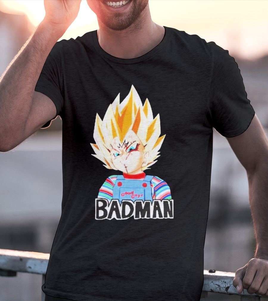 Badman Good Guy Vegeta Chucky Combo T-Shirt
