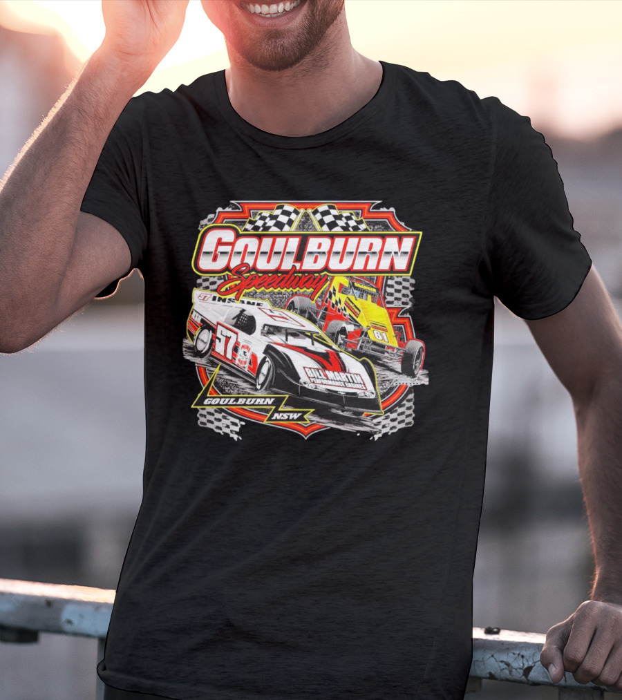 Goulburn Speedway Bill Martin Motorsport Goulburn NSW Racing Cars T-Shirt