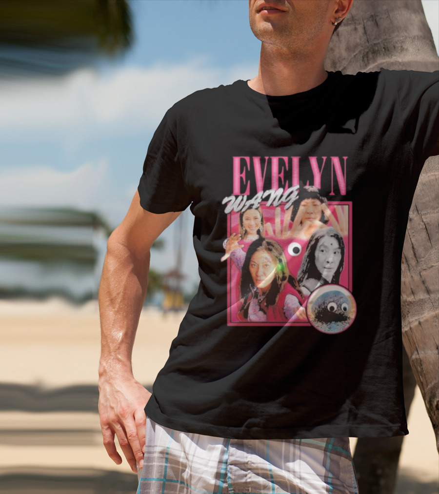 Evelyn Wang Everything Everywhere Multiverse Collage T-Shirt