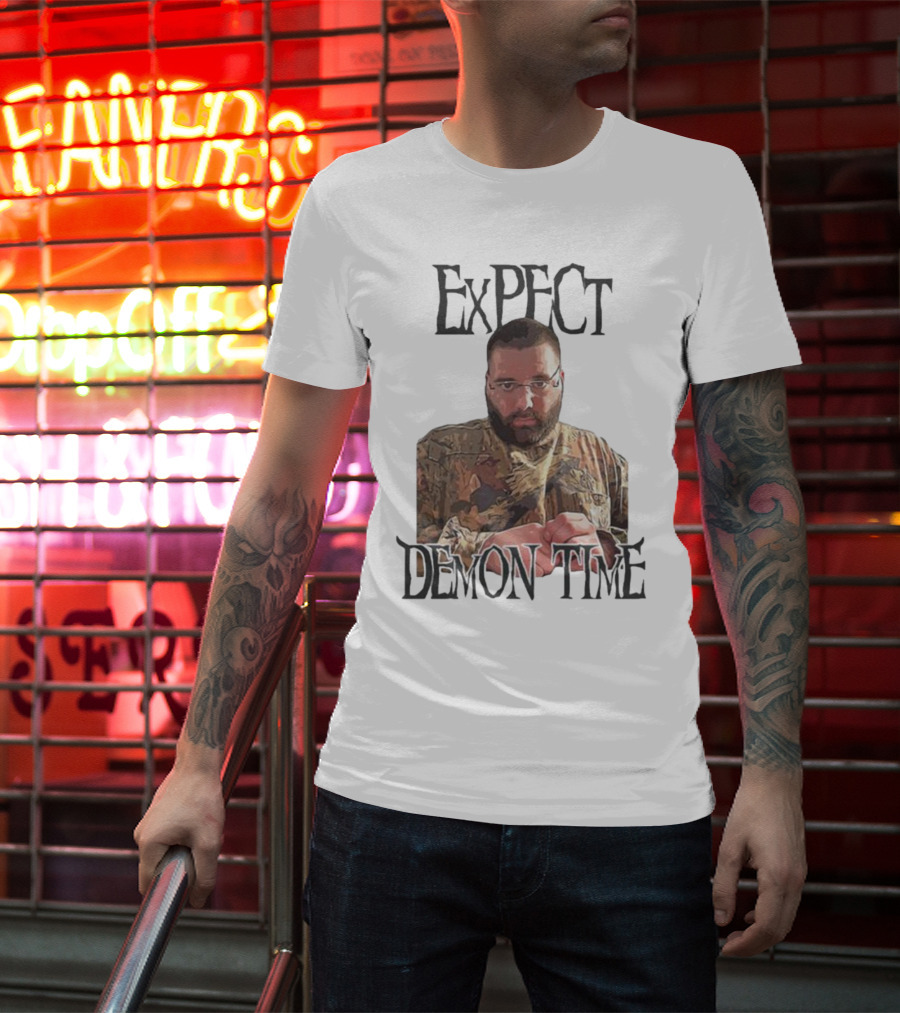 Expect Demon Time Clergy Camo T-Shirt
